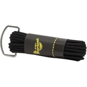 Dr. Doc Martens 55 Inch / 140cm Round Replacement Black Shoe Laces (8-10 Eye)